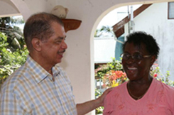 President back in Anse Etoile