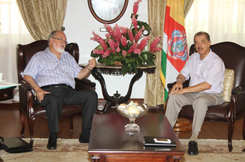 Courtesy Call By President James Mancham
