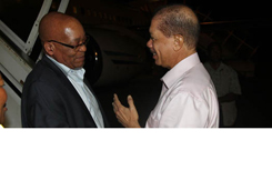 Presidents Michel and Zuma hold bilateral talks