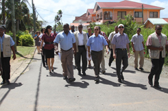President Michel Visits Anse Aux Pins