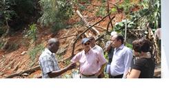 President Michel Visits District Disaster Zones