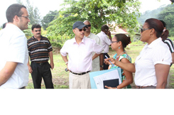 President Visits Flooded Areas of La-Digue