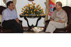 Le Président Michel reçoit  Le Président du Conseil Régional de La Réunion