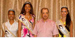 President Michel Meets Miss Seychelles Another World 2013