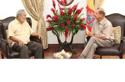 President Michel Meets With Father Lafortune