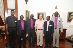 African Anglican Bishops meet with President Michel