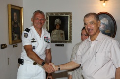 Visite de courtoisie du nouveau Commandant Supérieur des FAZSOI chez le Président Michel