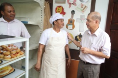 President Michel visits businesses at English River and Mont Buxton
