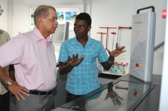 President Michel visits state-of-the-art facilities of NISA Press