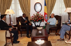 President Michel meets with Chairman and Vice-Chairman of Anti-Corruption Commission